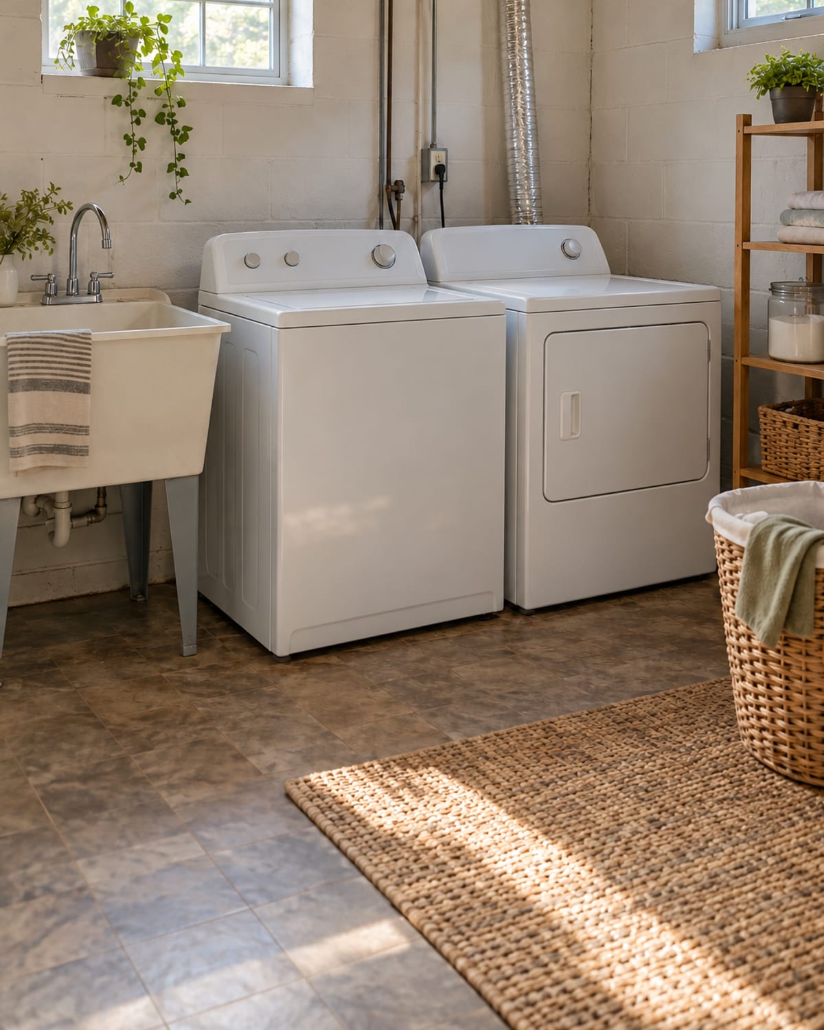 Basement washer and dryer repair in a Kenova, WV home near the Big Sandy